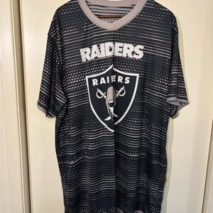 Oakland Raiders Flag Football Reverseable Black and Gray Jersey
